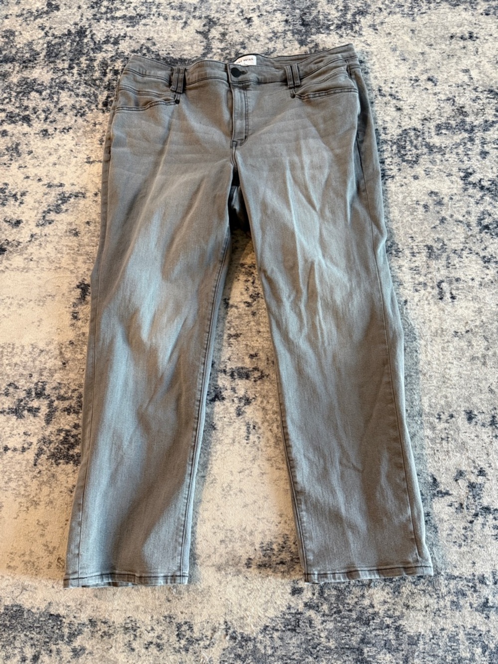 Lane Bryant Straight-Leg Jeans in Gray
